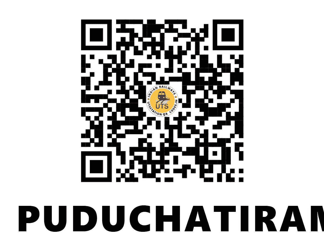 UTS QR Code for PUDUCHATIRAM - PUC - SR (TAMIL NADU)